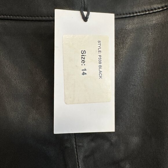 IRIS & INK Lamb Leather pants UK14 (US 10 or Medium) - Picture 5 of 5